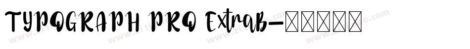 TYPOGRAPH PRO ExtraB字体转换